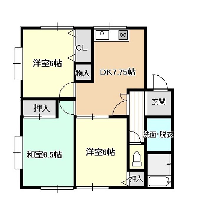 メイプル天神の間取り