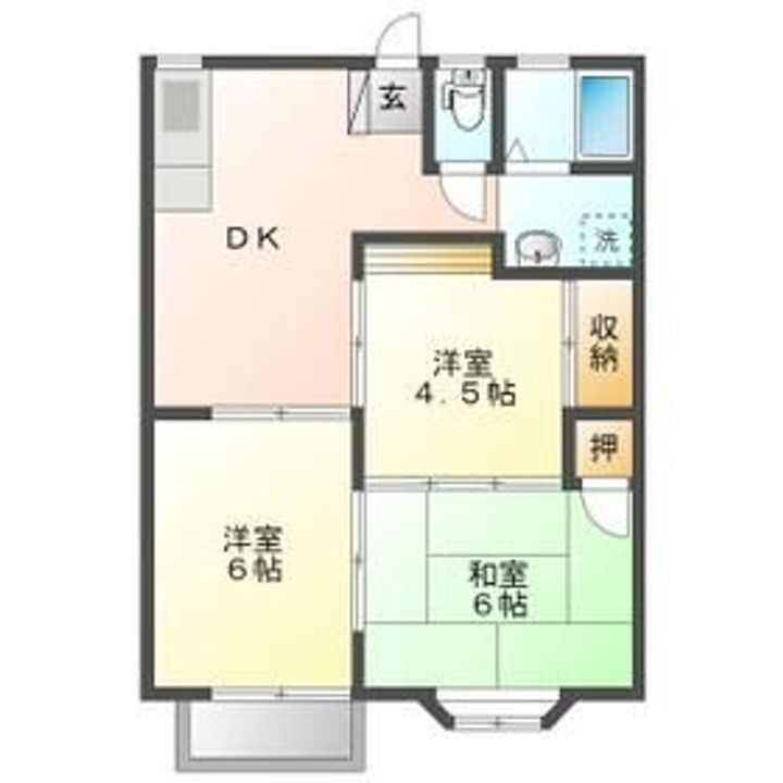 エスポアール中村の間取り