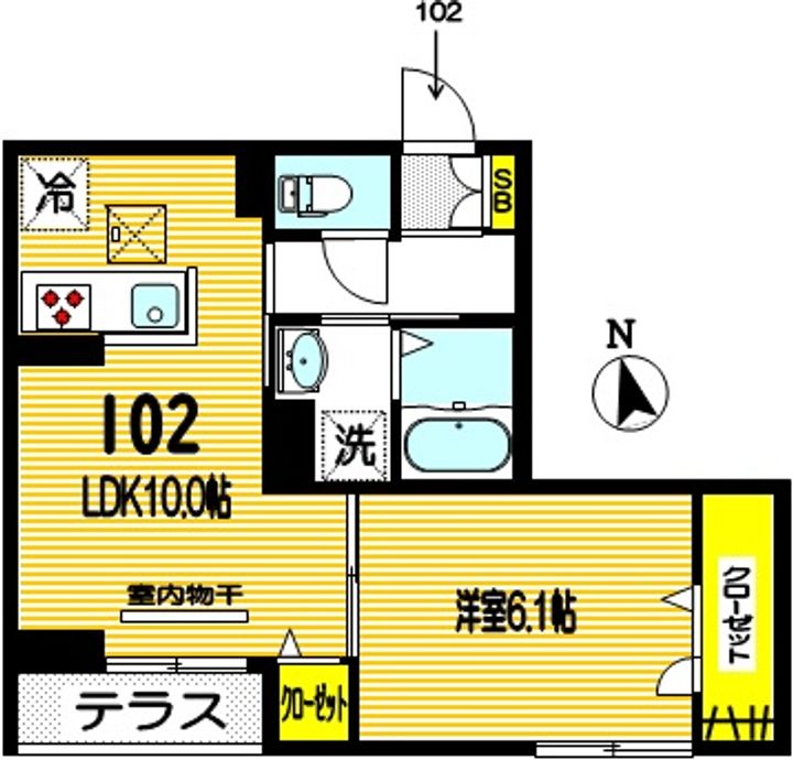 コーポ ウイスタリヤの間取り