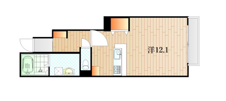 アクティフ長府Iの間取り