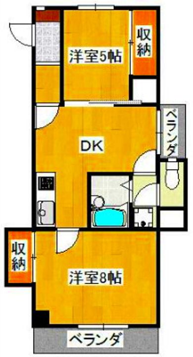 徳島県徳島市川内町金岡(マンション)の賃貸物件の間取り
