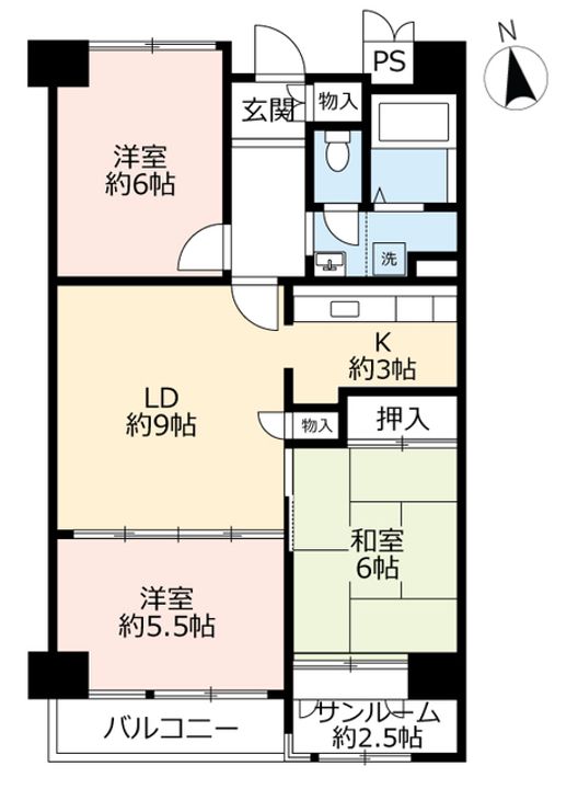URアーバニア大須の間取り