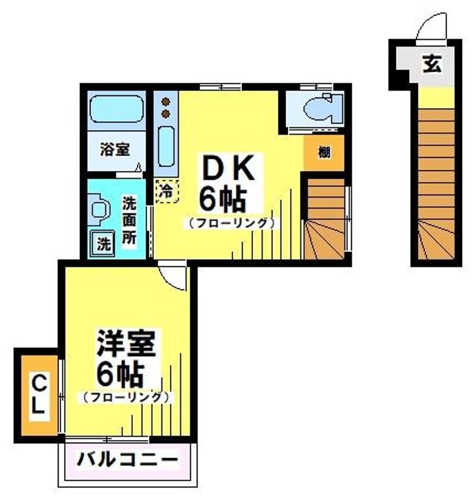 東京都府中市紅葉丘3(アパート)の賃貸物件の間取り