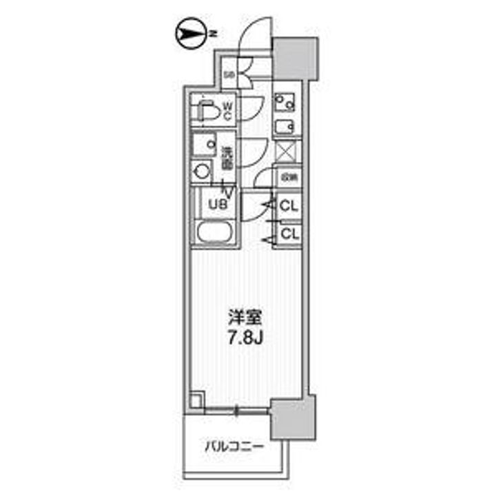 愛知県名古屋市北区黒川本通2(マンション)の賃貸物件の間取り
