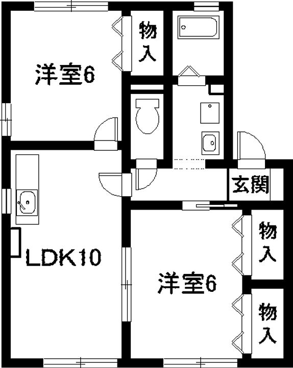 オーチャードタウン C棟の間取り
