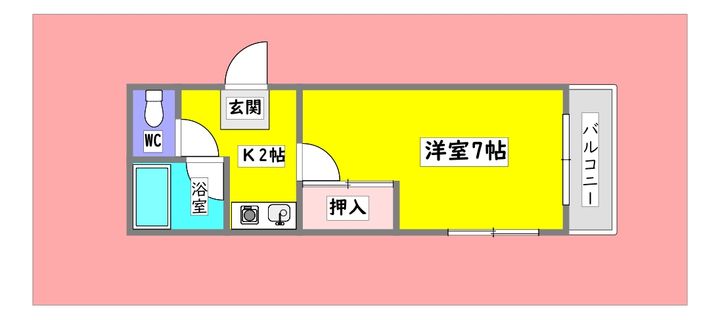 広島県東広島市西条上市町(マンション)の賃貸物件の間取り