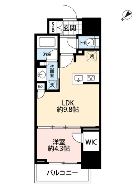 サンウッド東日本橋フラッツの間取り