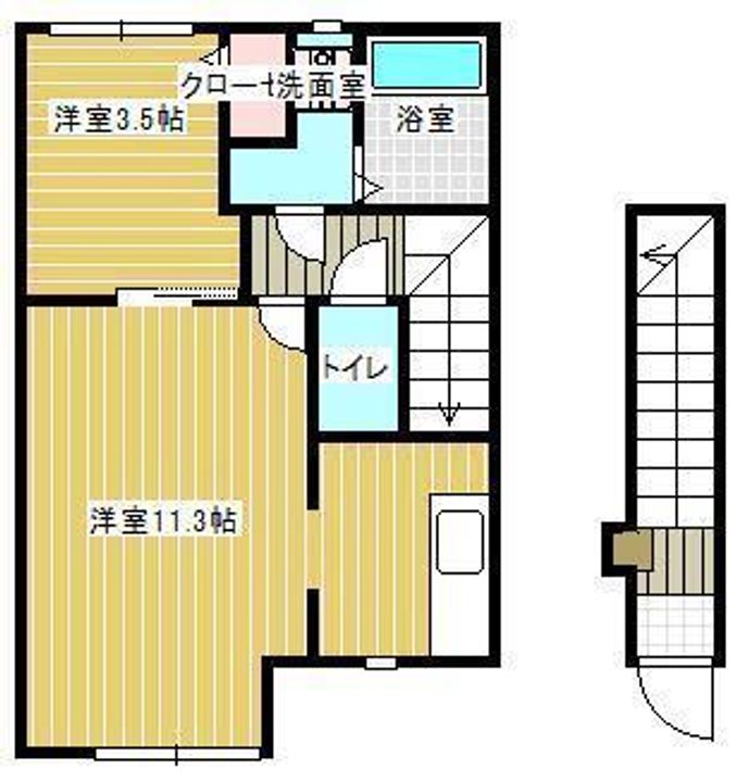 山形県東根市本丸西2(アパート)の賃貸物件の間取り