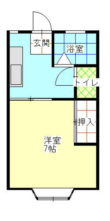 長崎県諫早市栄田町(アパート)の賃貸物件の間取り