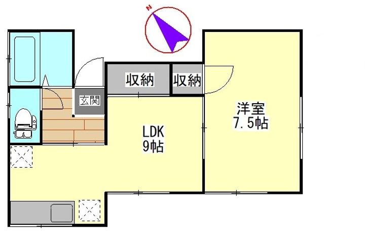 栄町ハイツ201の間取り
