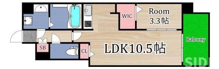 ミラージュパレス都島本通の間取り