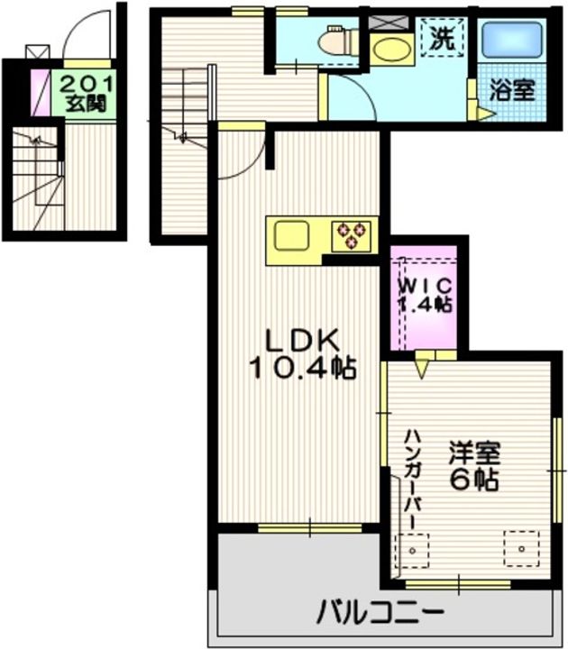 東京都大田区南馬込6(マンション)の賃貸物件の間取り