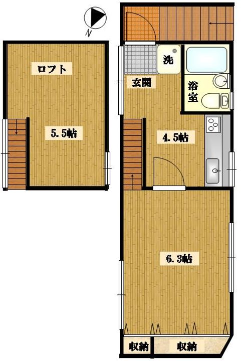 クレセント不動前の間取り