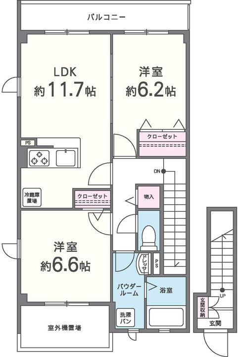 ミリオン志紀の間取り