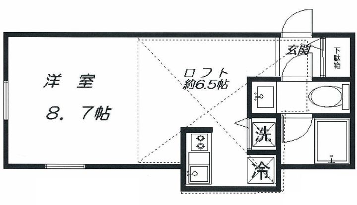 神奈川県横浜市都筑区池辺町(アパート)の賃貸物件の間取り
