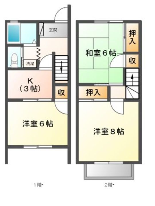 茨城県小美玉市羽鳥(一戸建)の賃貸物件の間取り