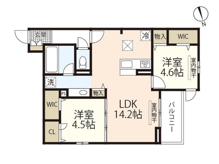 TORISIA庚午中の間取り
