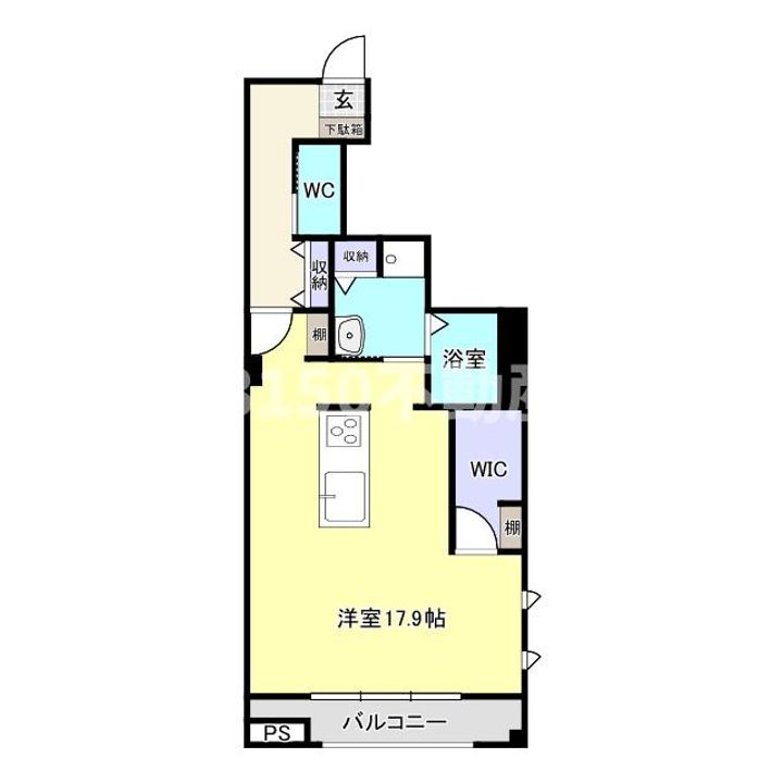 岐阜県岐阜市神田町5(マンション)の賃貸物件の間取り