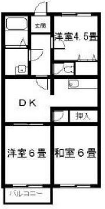 神奈川県足柄上郡大井町金子(アパート)の賃貸物件の間取り