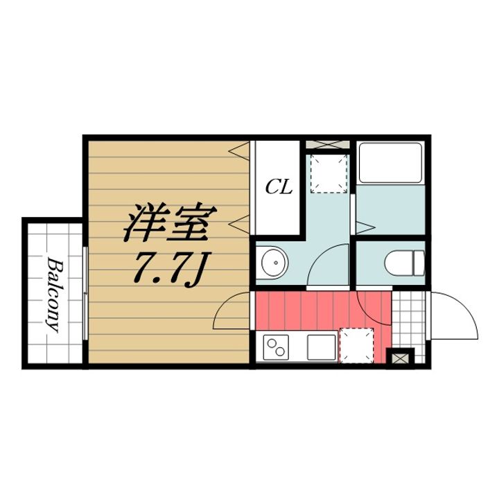 千葉県千葉市中央区浜野町(アパート)の賃貸物件の間取り