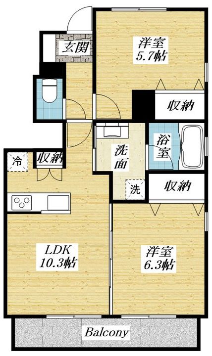 プリンセスの間取り