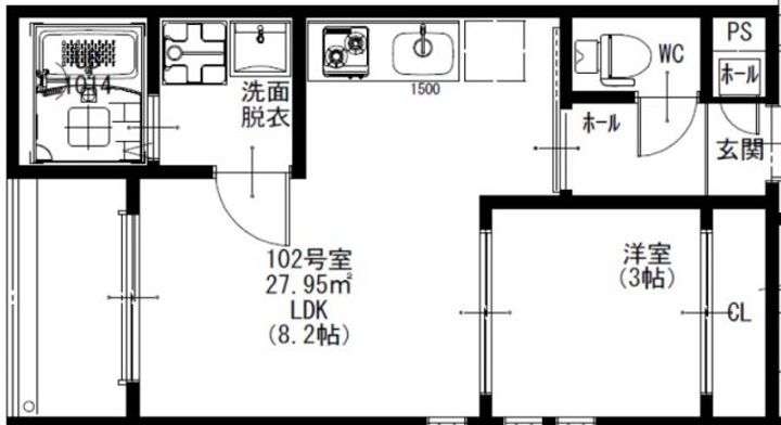 R-smart W 熊大病院の間取り