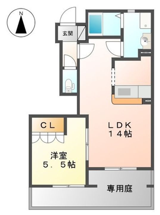 ロココプランBの間取り