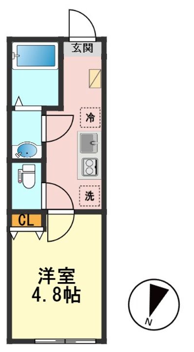 東京都江戸川区北小岩6(アパート)の賃貸物件の間取り