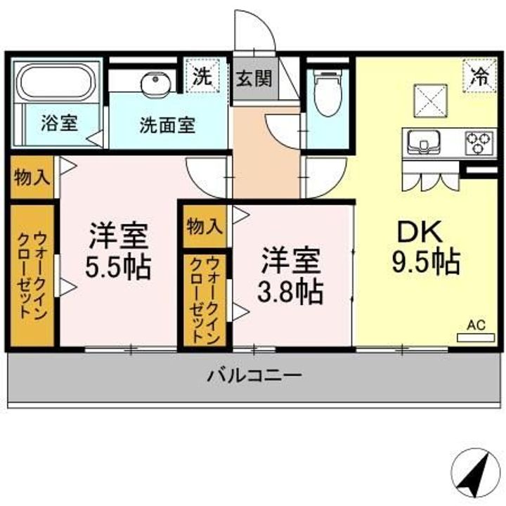 オレンジコートの間取り