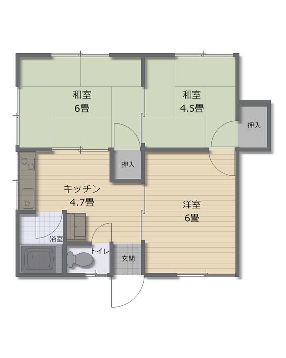 コーポ中崎の間取り
