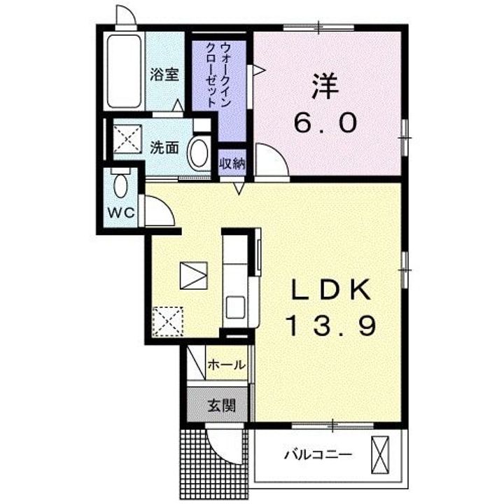 ジュネス城北の間取り