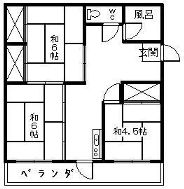 石山アパートの間取り