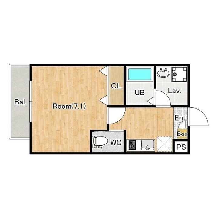 埼玉県所沢市大字下安松(アパート)の賃貸物件の間取り
