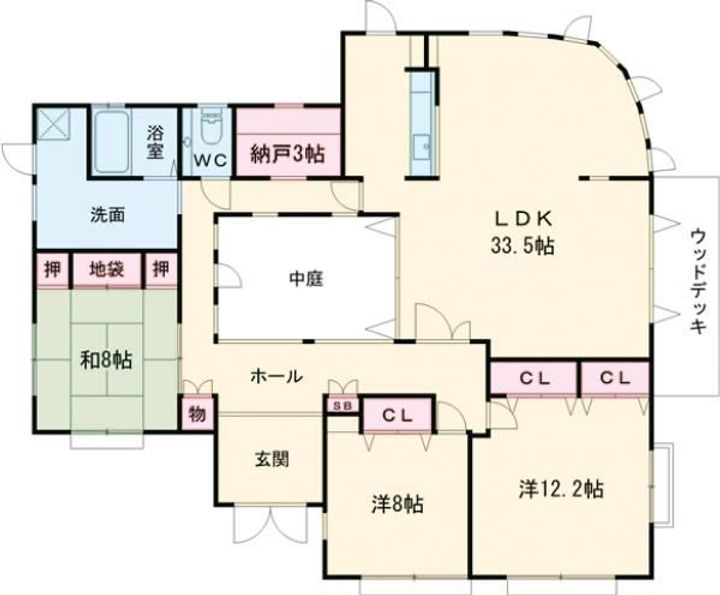 三重県松阪市光町(一戸建)の賃貸物件の間取り