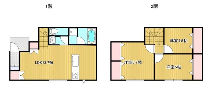 熊本県熊本市西区横手3(一戸建)の賃貸物件の間取り