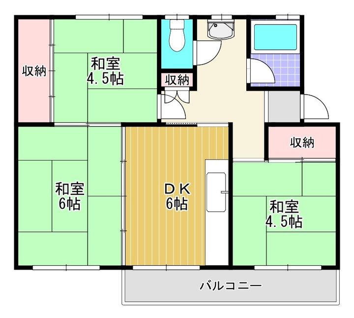 狭山住宅2号棟の間取り