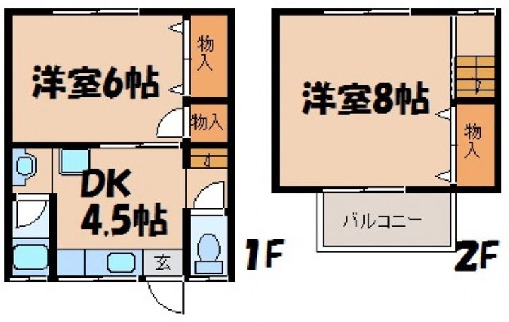 梶谷アパートの間取り