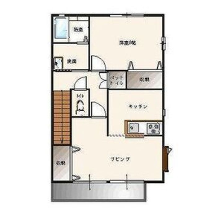 ボナールコートBの間取り