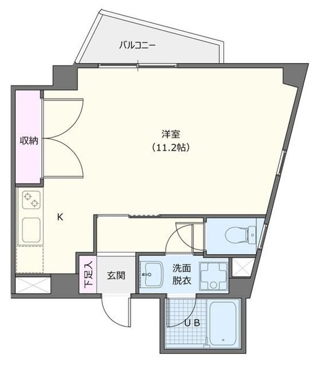 神奈川県横浜市中区本牧町1(マンション)の賃貸物件の間取り