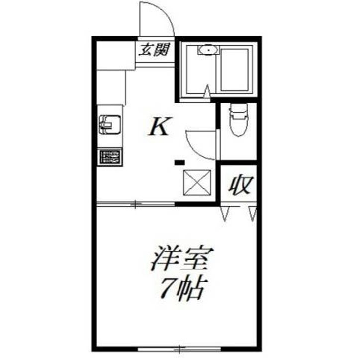 静岡県浜松市中央区三島町(アパート)の賃貸物件の間取り