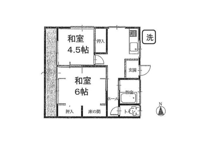 よつば荘の間取り