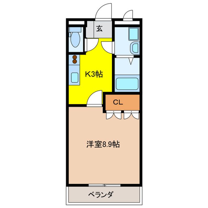 岐阜県海津市南濃町太田(アパート)の賃貸物件の間取り