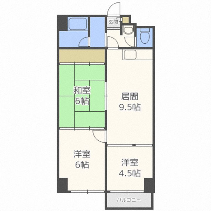 エルカミノ平岸の間取り