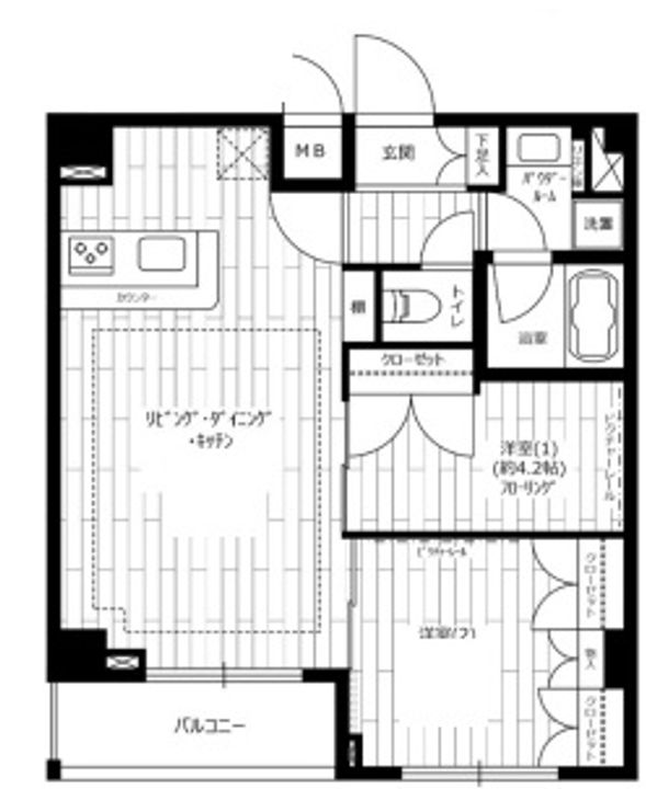 東京都北区昭和町3(マンション)の賃貸物件の間取り