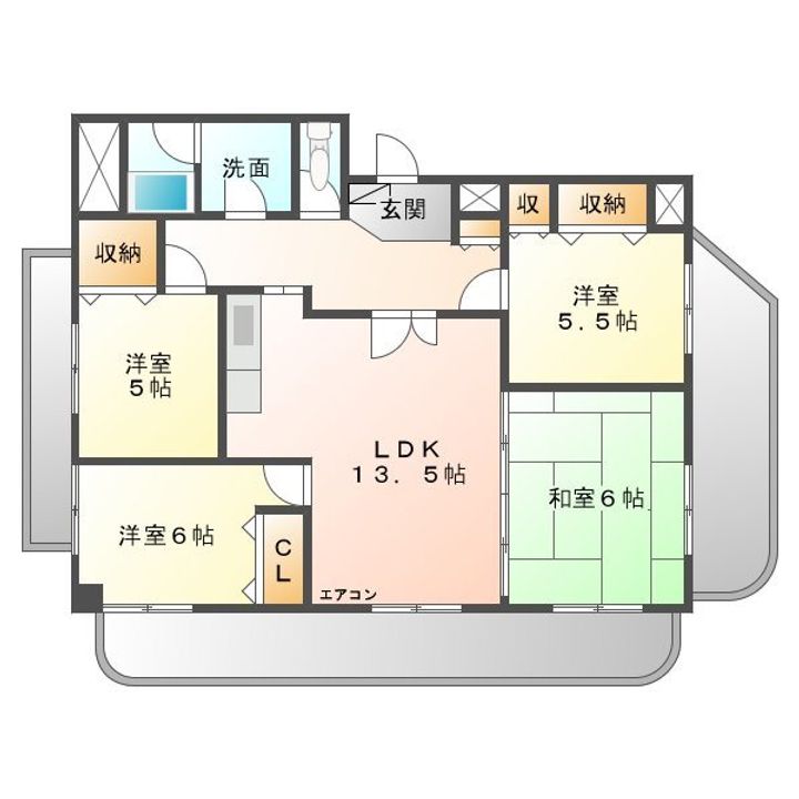 オーシャン50日進駅前の間取り