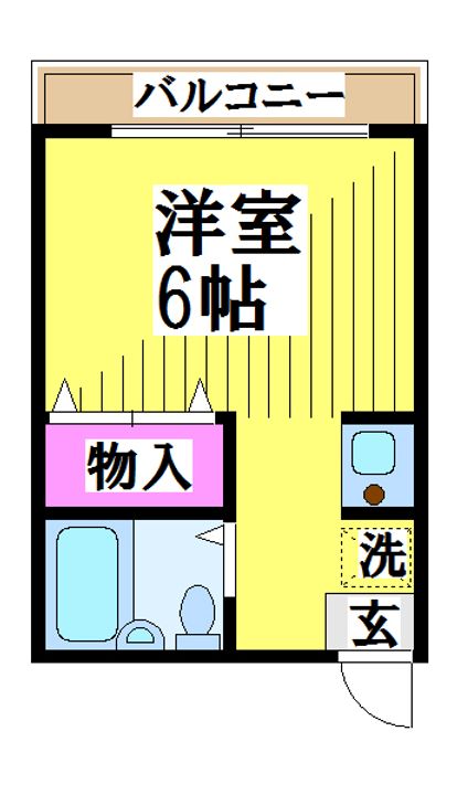 東京都調布市下石原3(アパート)の賃貸物件の間取り