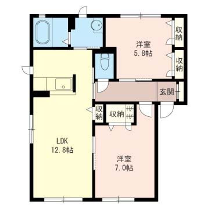 エクサージュBの間取り