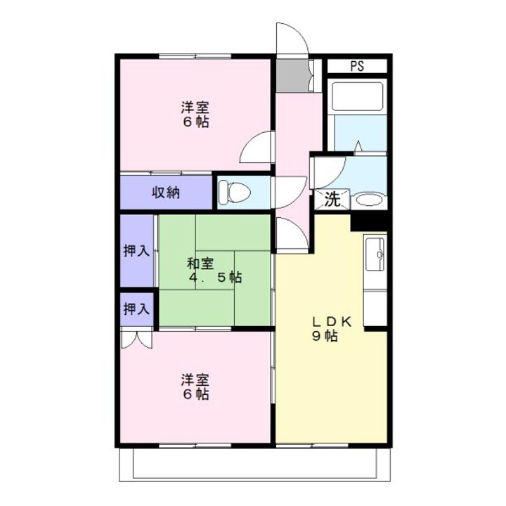 サンテラス1の間取り