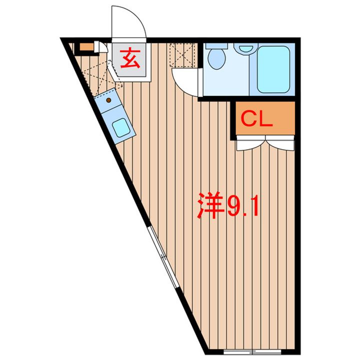 スカイハイツ(薬円台)の間取り