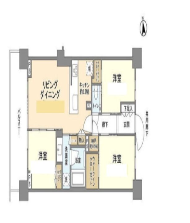 シティテラス杉並方南町サウスの間取り